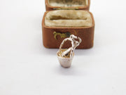 Sterling Silver Champagne Ice Bucket Charm Pendant Vintage c1970
