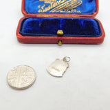 Sterling Silver & Enamel Llangollen Wales Charm Pendant Vintage c1970