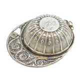 George III Sterling Silver Jockey Cap Tea Caddy Spoon Antique 1798 Birmingham