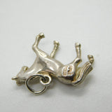 Sterling Silver Prancing Pony Charm Pendant Vintage c1970