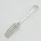 William III Sterling Silver Dog Nose Fork Antique 1694 London, Pierre Harache
