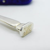 Sterling Silver Seal Top Terminal Mustard Spoon Antique 1919 London