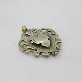 Sterling Silver Shield Form Fob Medal Antique 1938 Birmingham