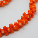 9ct Gold Clasp Graduated Red Coral Necklace Antique c1920 Art Deco