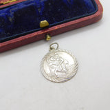 Sterling Silver St Christopher Charm Pendant Vintage c1970