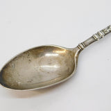 King George V Sterling Silver & Enamel Coronation Teaspoon Antique Birmingham