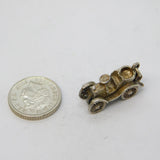 Sterling Silver Motor Car Charm Pendant Vintage c1970s