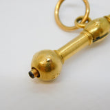 19th Century French 18ct Gold Star Pattern Watch Key Fob Antique c1860s