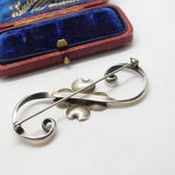 American Sterling Silver Stuart Nye Dogwood Floral Silver Brooch Vintage