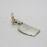 Sterling Silver Butchers Cleaver Charm Pendant Vintage c1970