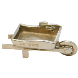 Sterling Silver Wheelbarrow Gardening Charm Pendant Antique 1922 Birmingham