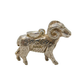 Sterling Silver Aries the Ram Charm Pendant Vintage c1970s