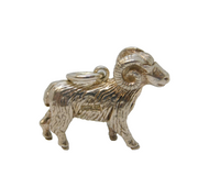 Sterling Silver Aries the Ram Charm Pendant Vintage c1970s