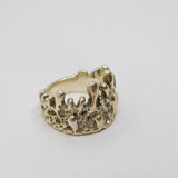 Sterling Silver SA'OTI 'Large Nar' Studio Band Ring Contemporary c2020 Size L