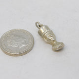 Sterling Silver Egyptian Pharaoh Charm Pendant Vintage c1970