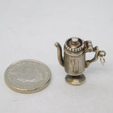 Sterling Silver Water Jug Charm Pendant Vintage c1970