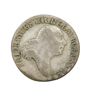 18th Century Kingdom of Prussia Wilhelm Boruss Rex 4 Groschen Coin Antique