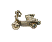 Sterling Silver Scooter With Lifting Seat Charm Pendant Vintage c1970