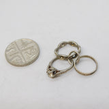 Sterling Silver Wedding & Engagement Ring Charm Pendant Vintage c1970s
