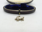 Sterling Silver Little Piggy Charm Pendant Vintage c1970