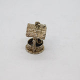 Sterling Silver Water Well With Bucket Charm Pendant Vintage c1970s