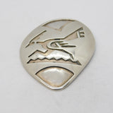 Taxco Sterling Silver Mythical Bird Brooch Pin Vintage c1970s Mexican