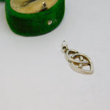 Sterling Silver Celtic Knot Style Charm Pendant Vintage c1970