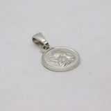 Sterling Silver Cherub Disc Charm Pendant Vintage c1970s