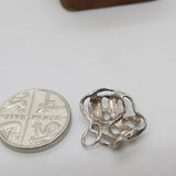 Sterling Silver Comedy & Tragedy Masks Charm Pendant Vintage c1970