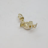 Sterling Silver Novelty Sitting Frog Charm Pendant Vintage c1970