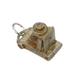 Sterling Silver Traditional Film Camera Charm Pendant Vintage c1970