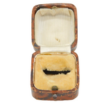 Victorian Faux Leather Ring Display Jewellery Box Antique c1890s
