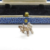 Sterling Silver Little Good Luck Elephant Charm Pendant Vintage c1970