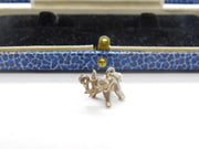 Sterling Silver Little Good Luck Elephant Charm Pendant Vintage c1970