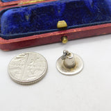 Sterling Silver Pilgrim's Hat Charm Pendant Vintage c1970