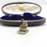 Sterling Silver Aladdin on the Magic Carpet Charm Pendant Vintage c1970