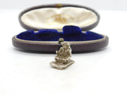Sterling Silver Aladdin on the Magic Carpet Charm Pendant Vintage c1970