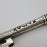 Georgian Scottish Sterling Silver Floral Presentation Key Antique 1830 Glasgow
