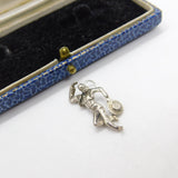 Sterling Silver Dancing Spanish Figure Charm Pendant Vintage c1970