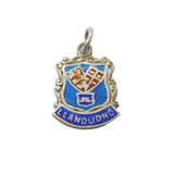 Sterling Silver LLandudno Enamel Charm Pendant Vintage c1970