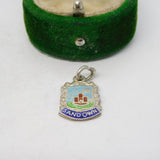 Sterling Silver Enamel Sandown Charm Pendant Vintage c1970