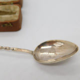 Sterling Silver Enamel Windermere Souvenir Spoon 1921 Antique Art Deco