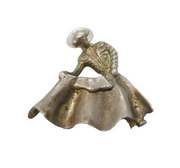 Sterling Silver Spanish Matador Charm Pendant Vintage c1970s