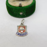 Sterling Silver Enamel Minehead Charm Pendant Vintage c1970