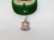 Sterling Silver Enamel Minehead Charm Pendant Vintage c1970