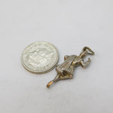 Sterling Silver Highland Dancer Charm Pendant Vintage c1970s