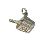 Sterling Silver Champagne Ice Bucket Charm Pendant Vintage c1970
