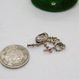 Sterling Silver Scottish Bagpipes Charm Pendant Vintage c1970