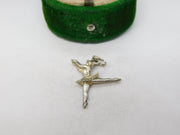 Sterling Silver Dancing Ballerina Charm Pendant Vintage c1970
