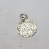 Sterling Silver Newfoundland Coin Charm Pendant Antique 1908 Edwardian